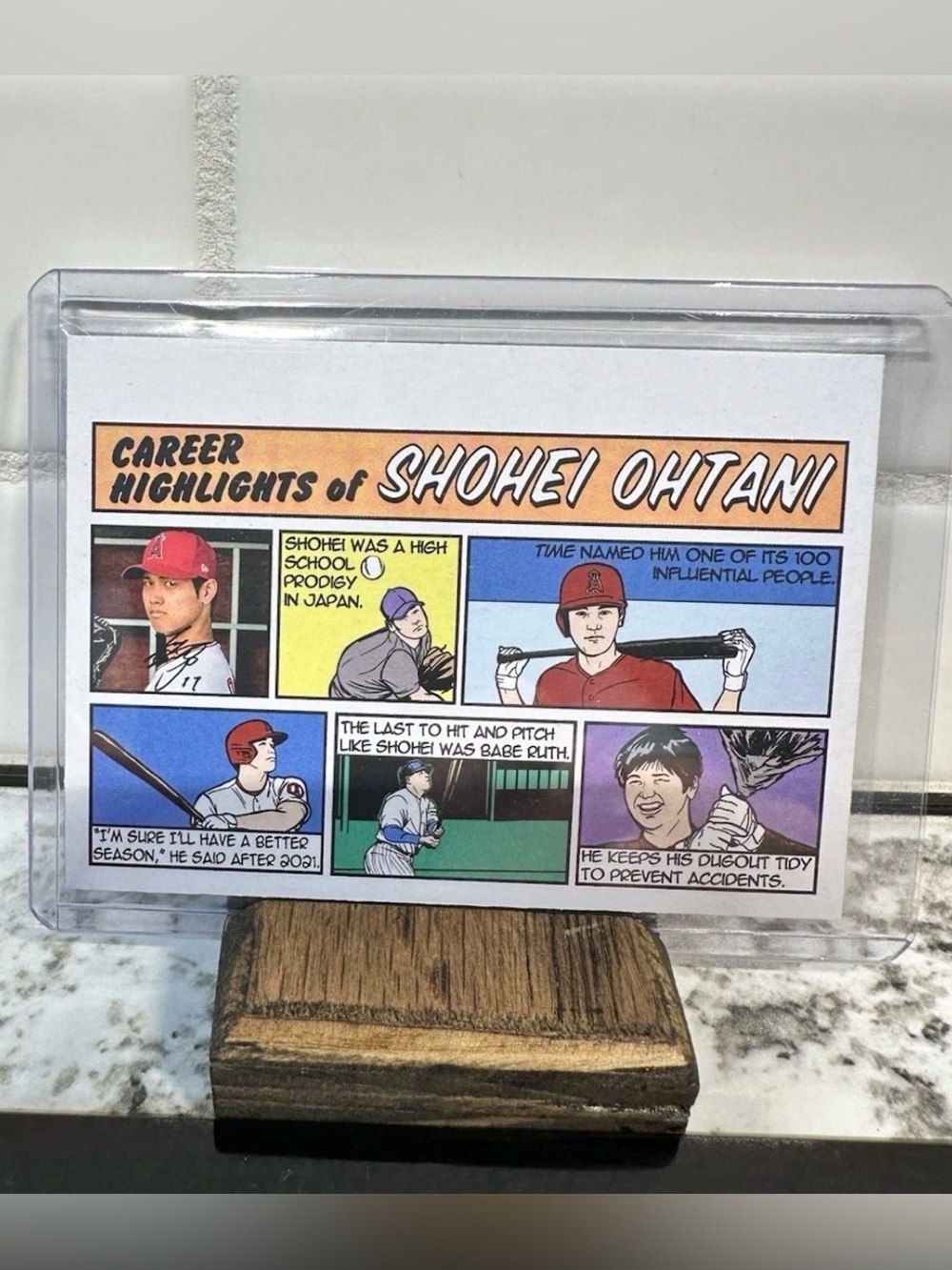 2022 Topps Heritage Shohei Ohtani 1973 Topps Comics #73TC-5 ⚾️